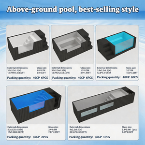 <span class=keywords><strong>Piscina</strong></span> Contenedor para Jardín, Tamaño Personalizado, Prefabricada, Bajo Costo, Móvil, de Acero Inoxidable y Fibra de Vidrio, para Uso Familiar y Comercial, Moderna - Product Image 2