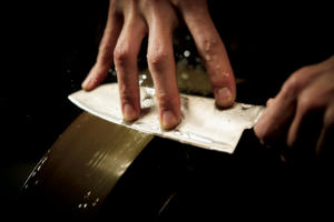 Inzuo Ensemble de couteaux de cuisine japonais Noyau en acier à poudre 73 couches Manche en G10 Couteau de chef damas pour poisson Fabriqué au Japon - Product Image 2