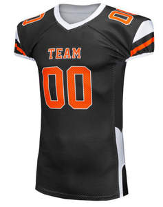 Maillot d'uniforme de football américain 100% pour les jeunes entièrement personnalisable avec logo d'usine d'origine longueur des manches courtes - Product Image 6