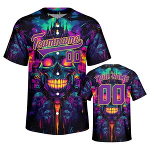 Maillot de baseball imprimé respirant surdimensionné Y2K & Urban Fashion Design Commandes en gros pour les détaillants Séchage rapide évacuation de l'humidité - Product Image 6