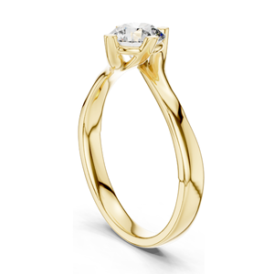 Bague en diamant de laboratoire de 0,5 carat pour femmes, clarté VVS-VS EF, or 18 carats, 14 carats, 10 carats et argent 925, or rose, or jaune, or blanc - Product Image 6