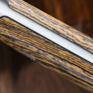 Cuchillo de Cocina Profesional Japonés Tipo Cleaver con Mango Negro G10, Cuchillo Nakiri de Acero al Carbono Damasco - Product Image 6