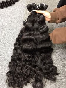 Vente en gros Meilleure Qualité 100% Naturel De Luxe Vietnamien Extensions de Cheveux Humains Femmes Noires Remy Cheveux Vague Naturelle Tissage de Cheveux - Product Image 5