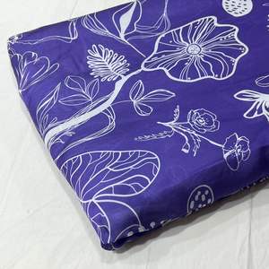 Telas estampadas de algodón 100%, tela estampada Floral africana de terciopelo de algodón, telas estampadas de piel de melocotón, vestido impreso personalizado Digital - Product Image 3