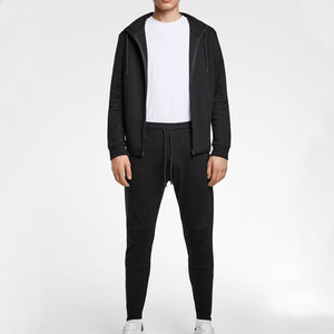 Ensemble de survêtement pour hommes survêtement avec logo personnalisé, veste à fermeture éclair complète et pantalon de jogging ensemble 2 pièces approvisionnement d'usine OEM - Product Image 3