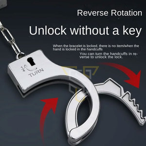 Menottes de main d'officier en acier de haute qualité menottes de main d'officier en gros menottes de main légères - Product Image 4