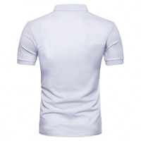 Hombres logotipo personalizado Casual Golf algodón para Polos transpirables de manga corta con patrón sólido de talla grande ropa promocional