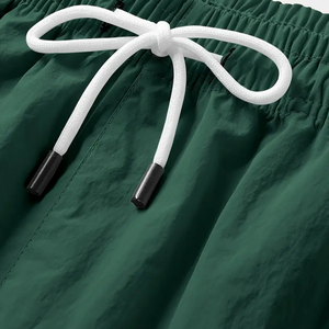 Pantalones cortos informales de verano para hombre, bolsillos, cintura elástica transpirable, cordón, diseño sólido, respetuoso con el medio ambiente, servicio OEM disponible - Product Image 4