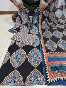 Colección de Diseñador SUMMER DHAMAKA, Salwar Kameez Tradicional para Mujer, Ropa de Fiesta, Detalles de Bordado, Secado Rápido por Ambos Lados - Product Image 5