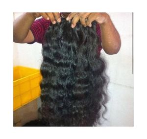 Extensions de cheveux humains bouclés naturels indiens avec volume riche 100% cheveux de temple bruts faisceaux non traités à double tirage avec boucles douces - Product Image 5
