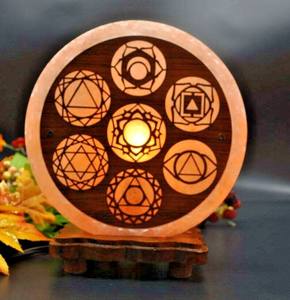 Anwar Enterprises Lampe de sel rose de l'Himalaya 3D sculptée Panier de fleurs religieux Design poli Décoration intérieure Artisanat naturel - Product Image 5