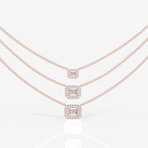 Elegant Solara Moissanite Diamond <b>Necklace</b> in 18K Gold Premium Fashion Accessory - Product Image 4