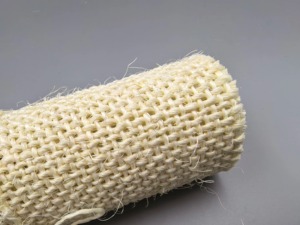 Sortie d'usine 6*7 950gsm tissu de Sisal de couleur naturelle 100% tissu de maille tissé en Fiber naturelle pas de produits chimiques tissu de Sisal de Style uni - Product Image 6