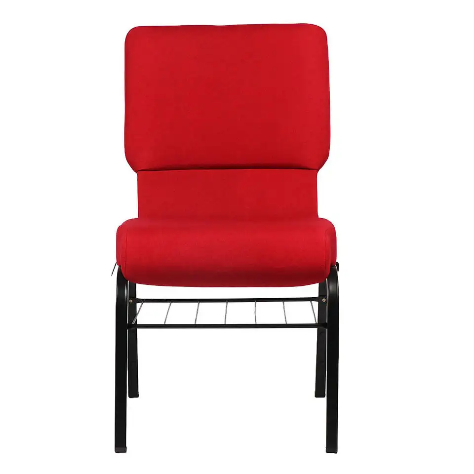 Wholesale Cheap Stackable Metal Interlocking Padded Church Chair