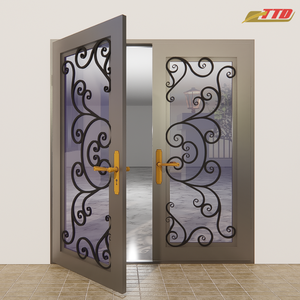 Hermosas ventanas y puertas de hierro forjado con elegantes patrones, construcción resistente a la intemperie y atractivo visual mejorado. - Product Image 4