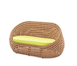 PRSF-VF18 Outdoor Garden Sofa set Rattan Wicker Furniture Wholesale Factory Price Unique Coconut All weather Leisure Patio seat