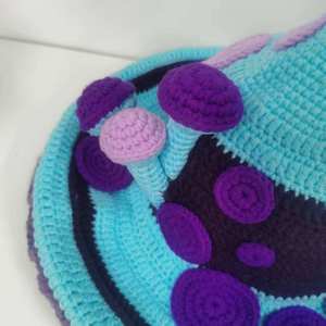 Mushroom Elf <b>Hat</b> Knitted Yarn Large Brimmed <b>Hat</b> for <b>Men</b> and Women, Autumn and <b>Winter</b> Heavy Industry, Pure Handmade Weaving - Product Image 6