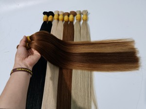 Factory Priced High Quality 100% Remy Human Hair Extension Silky Straight Bulk Vietnamese Braiding Hair for <b>Wigs</b> and <b>Braids</b> - Product Image 2