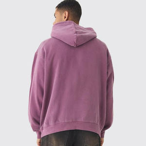 Alta calidad Heavyweight Basics 100% algodón Streetwear ropa polar sudadera personalizado Puff estampado logo sudaderas con capucha de gran tamaño hombres - Product Image 2