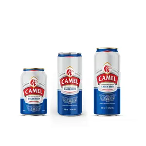 Venta al por mayor precio barato Camel Premium Lager Beer 330ml lata enlatada bebida alcohólica de AB Vietnam bebida