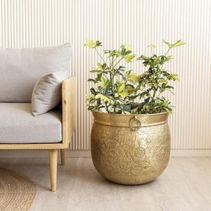 <b>Large</b> decorative metal planter <b>pot</b> for outdoor garden balcony patio home <b>indoor</b> <b>plant</b> decoration use - Product Image 2