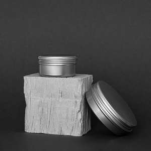 กระปุกครีมโลหะอะลูมิเนียมทรงกลมทันสมัย ปรับแต่งได้ พร้อมฝาปิด คุณภาพดีเยี่ยมสำหรับเก็บโลชั่น - Product Image 1