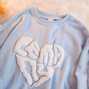 Vente en gros chandail uni personnalisé de qualité supérieure 100% coton sweat shirt imprimé graphique logo brodé pull hommes sweat ras du cou - Product Image 6