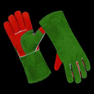 Gants de soudage en cuir de vache, respirants, résistants aux hautes températures, gants de sécurité pour l'extérieur - Product Image 5