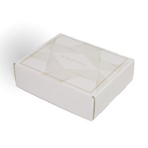 Bông tai bao bì hộp với nắp khóa Top tái chế tam giác nến vận chuyển hộp với miếng bọt biển Lót Phụ kiện cho món quà - Product Image 5