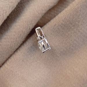 Collier en argent sterling 925 de luxe de qualité supérieure Nouveau pendentif et breloques en moissanite de style classique à coupe ronde et ovale - Product Image 5