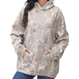 เสื้อสเวตเตอร์ผ้าฝ้ายมีฮู้ดเสื้อสเวตเตอร์มีฮู้ดเสื้อลำลองทรงหลวมสไตล์ฤดูหนาวมีโลโก้ด้านหน้า - Product Image 1