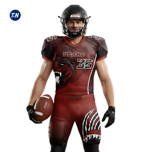 Nuevo Diseño, Uniforme de Fútbol para Hombre, Tela Twill, Impresión por Transferencia de Calor, Transpirable, Secado Rápido, Tallas Grandes, 100% Poliéster, OEM - Product Image 1