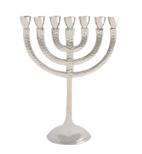 Bougeoir Menorah en aluminium pour restaurant, mariage, maison Centres de table Article décoratif Menorah couleur or - Product Image 4