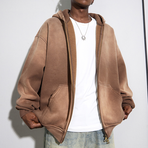 Sudaderas con logotipo personalizado de alta calidad, buena ropa de diseño personalizado, fabricante de marcas, sudadera con cremallera y lavado ácido - Product Image 3