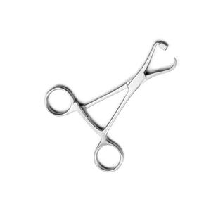 Vente en gros Ensemble d'instruments chirurgicaux manuels de 13.5cm Pinces de maintien d'os courbées et pointues avec logo personnalisé en acier Prix d'usine - Product Image 3