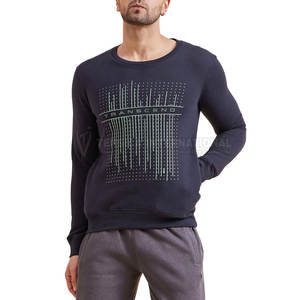 Sweat-shirt décontracté à col rond pour hommes Sweat-shirt à manches longues doux et confortable Sweat-shirt doublé polaire pour hommes - Product Image 1