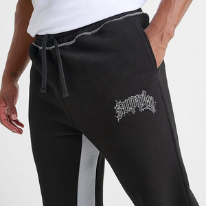 Pantalones de chándal acampanados personalizados OEM para hombre, pantalones de chándal para correr de algodón 100%, pantalones de chándal para hombre, pantalones de chándal acampanados sueltos lavados - Product Image 5