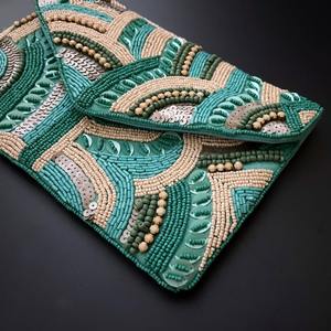 Exquisito llavero de cadena de cuentas de cristal de perla de algodón púrpura multiusos clásico de moda colgante para bolsos de fiesta Accesorios - Product Image 3