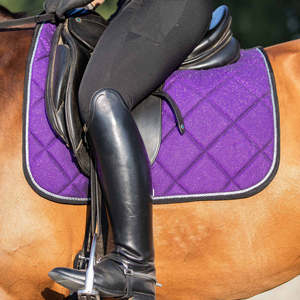 Juego de almohadillas para SILLÍN de caballo de doma morada personalizables, forro de tela cómodo duradero de primera calidad, suministros para montar a caballo, ecuestre - Product Image 6