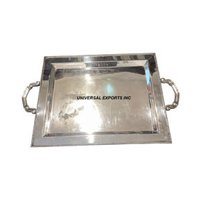 Bandeja de chocolate ovalada de metal, plato de chocolate hecho a mano de excelente calidad, bandeja de chocolate de diseñador con estilo clásico - Product Image 3