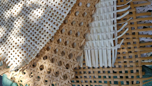 Herringbone Weave Cane Webbing Natural Rattan Furniture Material al por mayor - Product Image 2