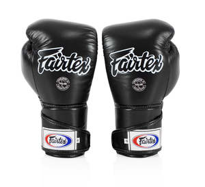 Guantes de boxeo Fairtex BGV6 Premium de cuero de alta calidad con estilo de combate angular con cierre completo de muñeca logotipo personalizado para deportes - Product Image 2