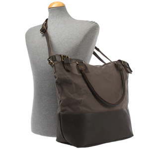 Unisex Grey <b>Canvas</b> <b>Crossbody</b> Shoulder <b>Bag</b> Custom Logo Water Resistant Lockable Main Compartment Removable Strap Vintage All - Product Image 6