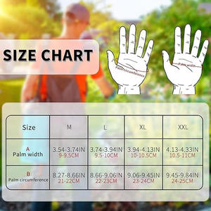 Gants de travail LED pour hommes et femmes, cuir de vachette grainé, protection des mains pour le jardinage, la mécanique, la menuiserie, la manutention - Product Image 6