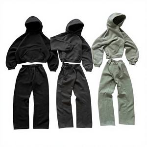 Survêtements décontractés unisexes de haute qualité pour l'automne 2026 – Ensemble jogging ample et oversize avec sweat à capuche et pantalon de survêtement - Product Image 6
