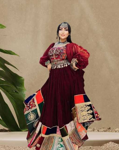 2018 autumn women muslim dress Modest Muslim Women's Boho Patchwork Long Sleeve Dress
