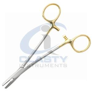 ACERO INOXIDABLE 14/16/18CM MÉDICO DENTAL SOPORTE DE AGUJA QUIRÚRGICA HEMOSTÁTICA PINZA RECTA/CODO HERRAMIENTA QUIRÚRGICA - Product Image 4