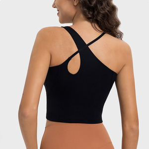 Sujetador deportivo ligero con cuello cruzado para mujer, ropa interior deportiva transpirable de compresión de secado rápido - Product Image 2