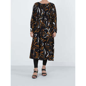FUSAO Custom Cotton <b>Dress</b> Elegant Casual Elegant Print XS Breathable Regular Fit <b>Elastic</b> Waist for Day Wedding Parties ODM - Product Image 1