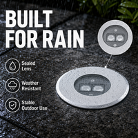 Luminaire LED encastré rond à double lentille 6W-9W en acier inoxydable anti-éblouissement pour éclairage de terrasses, escaliers et espaces de loisirs
